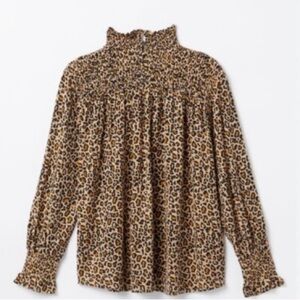 Matilda Jane Good Hart Leopard Print Long Sleeve Women's Top